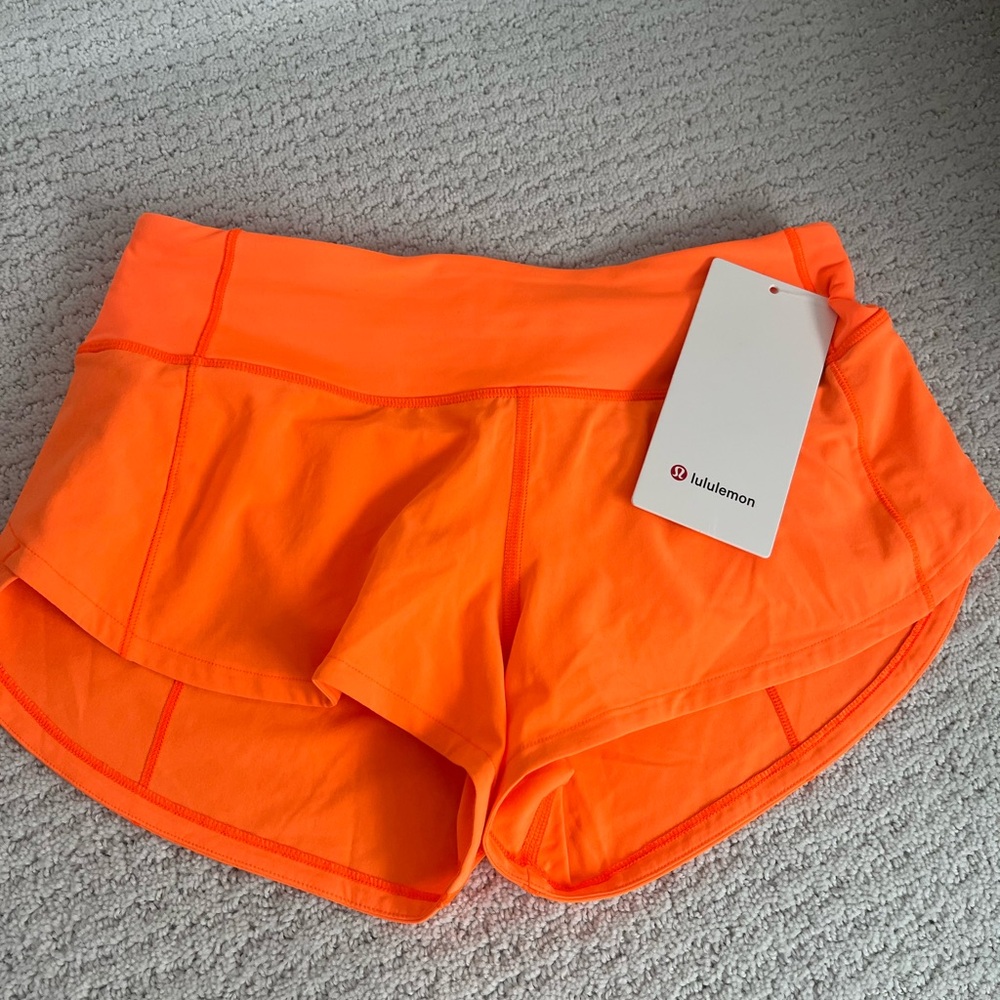 NWT lululemon speed up shorts